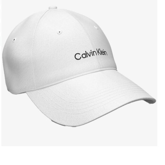 Calvin Klein Men's Logo Embroidery Baseball Cap, Bright White O/S  4D5003G (110) - Picture 1 of 3